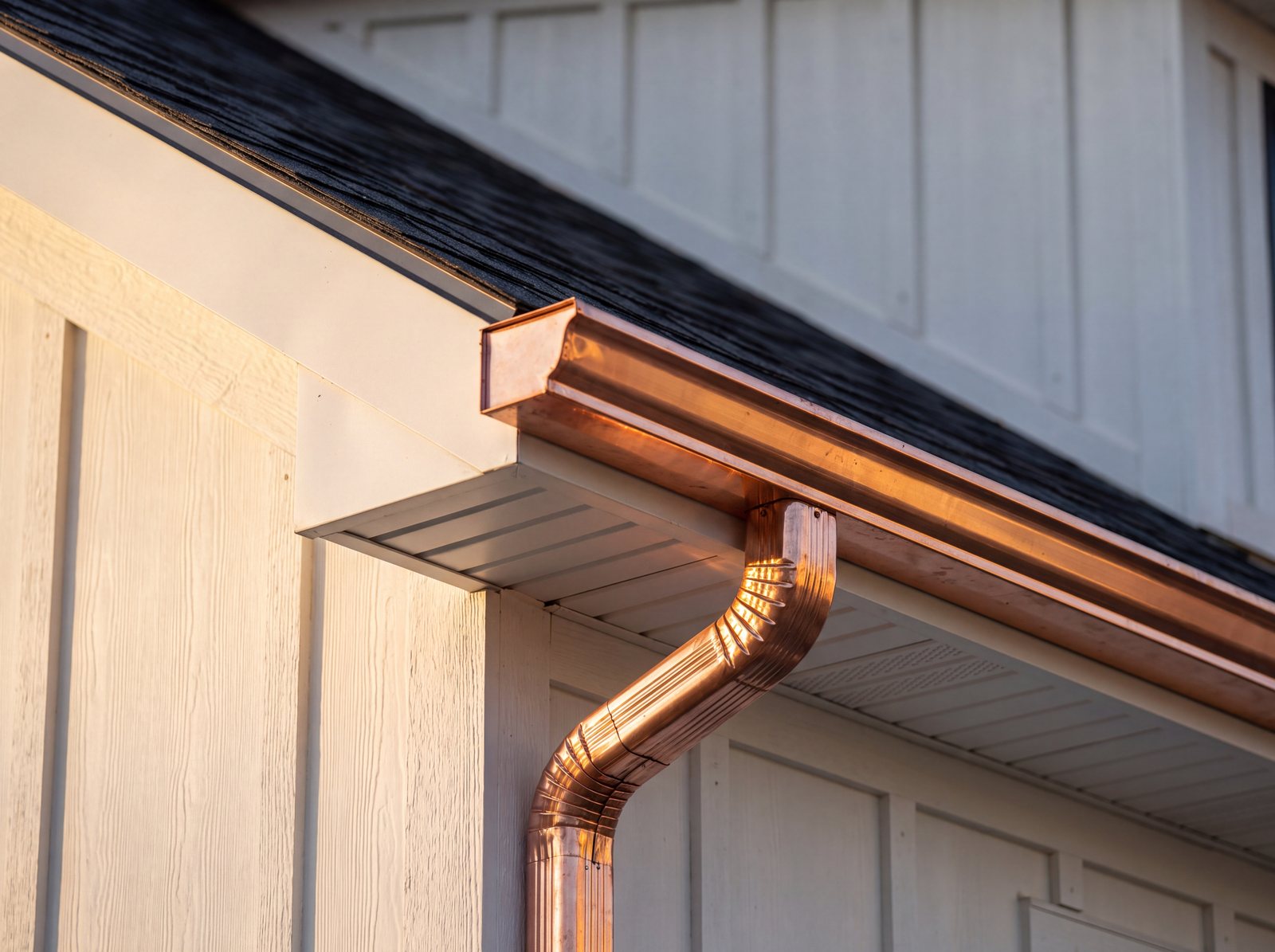Copper gutters