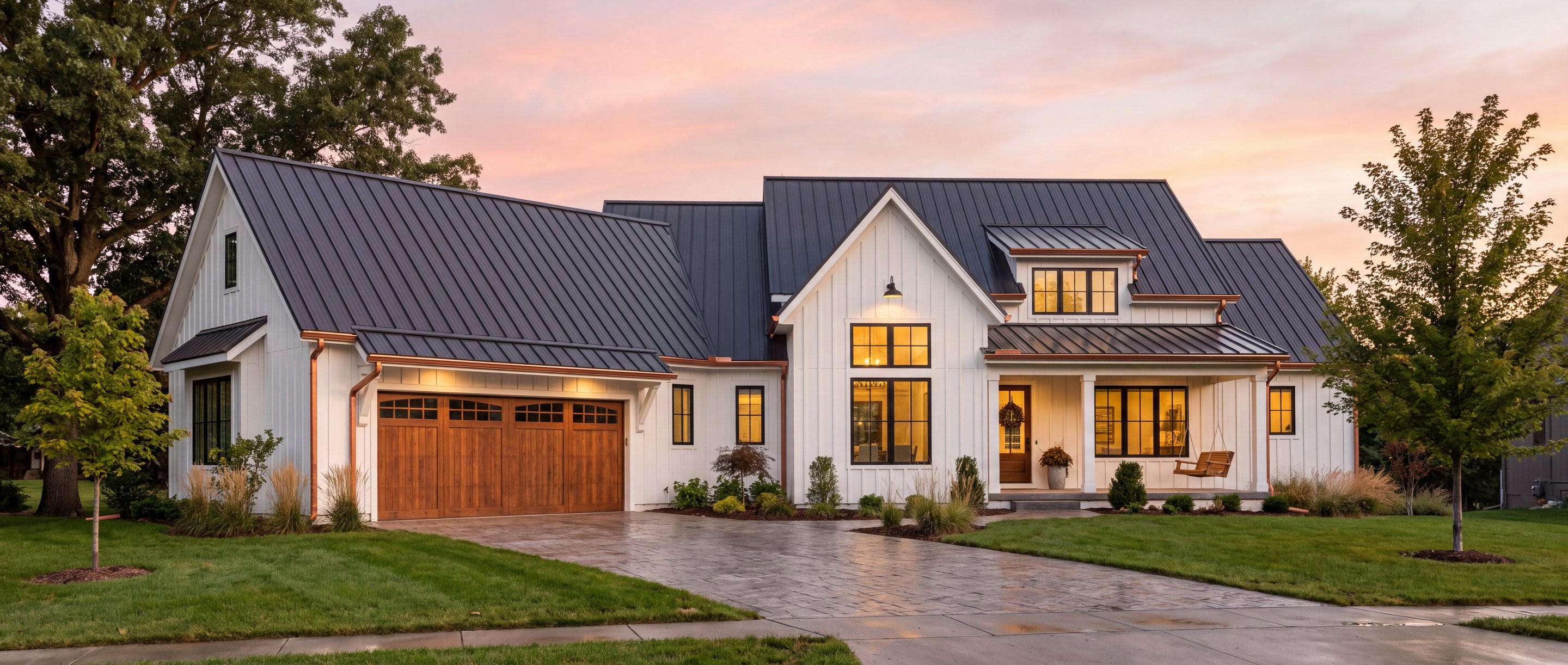 Modern farmhouse full exterior